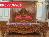 Giường ngủ |giường tân cổ điển đục trạm  GN153
