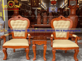 Ghế Khánh tiết tân cổ điển gỗ tự nhiên GKT21