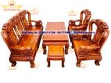 Mẫu bộ Minh Quốc voi cột 12  gỗ hương  BG175