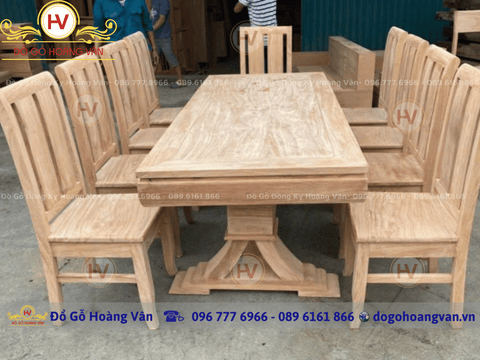Bộ ghế ăn được làm bằng gỗ gõ không đục trạm cầu kì  - BA97
