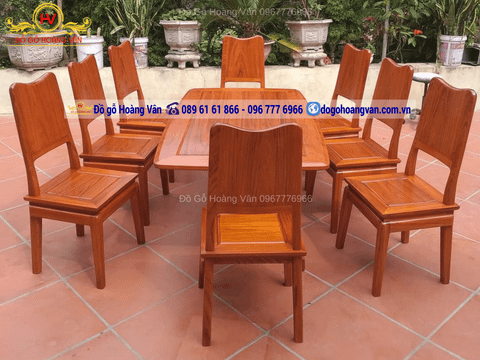 Mua Bàn Ghế Ăn Gỗ Ở Đâu Uy Tín? – Tham Khảo Ngay Xưởng Đồ Gỗ Hoàng Vân- BA81