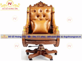 Ghế Giám đốc phong cách tân cổ điển bọc đệm  GGĐ99