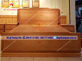 giường ngủ gỗ tự nhiên đồng kỵ sản xuất tại xưởng GN159