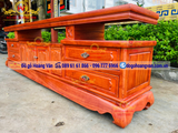 Mẫu kệ tivi mới 2023 gỗ hương đẹp K106