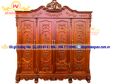 TỦ ÁO ĐỤC TRẠM HOA HỒNG GỖ TỰ NHIÊN  TA178