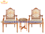 bộ ghế khánh tiết cổ điển gỗ tự nhiên sang trọng  GKT13