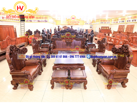 Bộ Bàn Ghế  hoàng gia GỖ HƯƠNG ĐÁ BG193