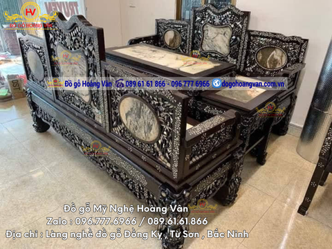 Bộ ghế trường kỷ, tràng kỷ gỗ hương , gụ  đẹp TK10