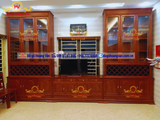 Tủ rượu tủ bày đồ thiết kế theo không gian phòng TR91