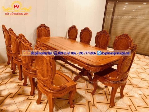 50+ Bộ Bàn Ghế Ăn Gỗ Tự Nhiên Cao Cấp Đẹp Nhất Năm 2025- BA90