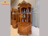 TỦ RƯỢU GÓC GỖ HƯƠNG ĐÁ ĐẸP TG32