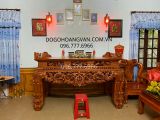 ST05 Bàn thờ chạm mai , Sập thờ mai điểu đẹp