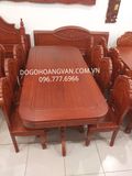 Bộ Bàn Ghế Phòng Ăn Đẹp Và Sang 8 Ghế Gỗ GỤ BA45