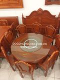 Bộ ghế ăn gỗ gõ đỏ đẹp . đơn giản BA49