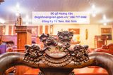 BG90 Bộ bàn ghế minh quốc nghê tay 14 bộ 10 món ghỗ mun