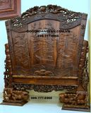 BÌNH PHONG GỖ HƯƠNG , chấn phong ĐẸP BP02