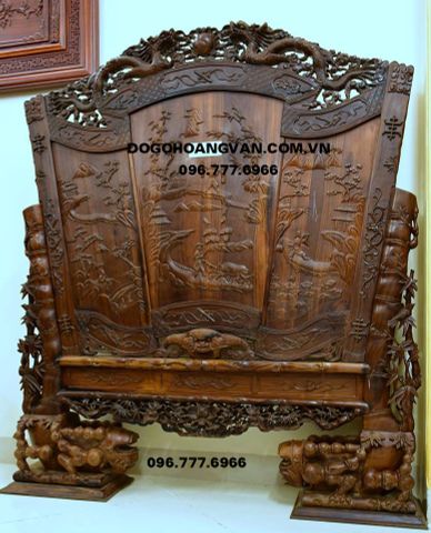 BÌNH PHONG GỖ HƯƠNG , chấn phong ĐẸP BP02