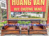 Bộ bàn ghế tời pháo gỗ mun siêu đẹp. BG163