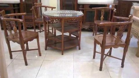 Bộ ghế góc nhỏ, bộ ghế cặp 3  phòng ngủ BG72