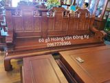 BG45 Bộ bàn ghế gỗ giá rẻ mẫu triện như ý rồng