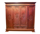 mẫu tủ quần áo 4 cánh gỗ hương chất lượng TA43