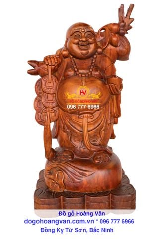 Quà tặng tài lộc Ông Di Lạc gánh đào T10