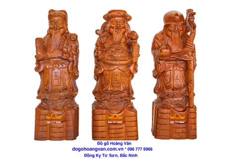 Tượng phúc lộc thọ bằng gỗ đẹp T67