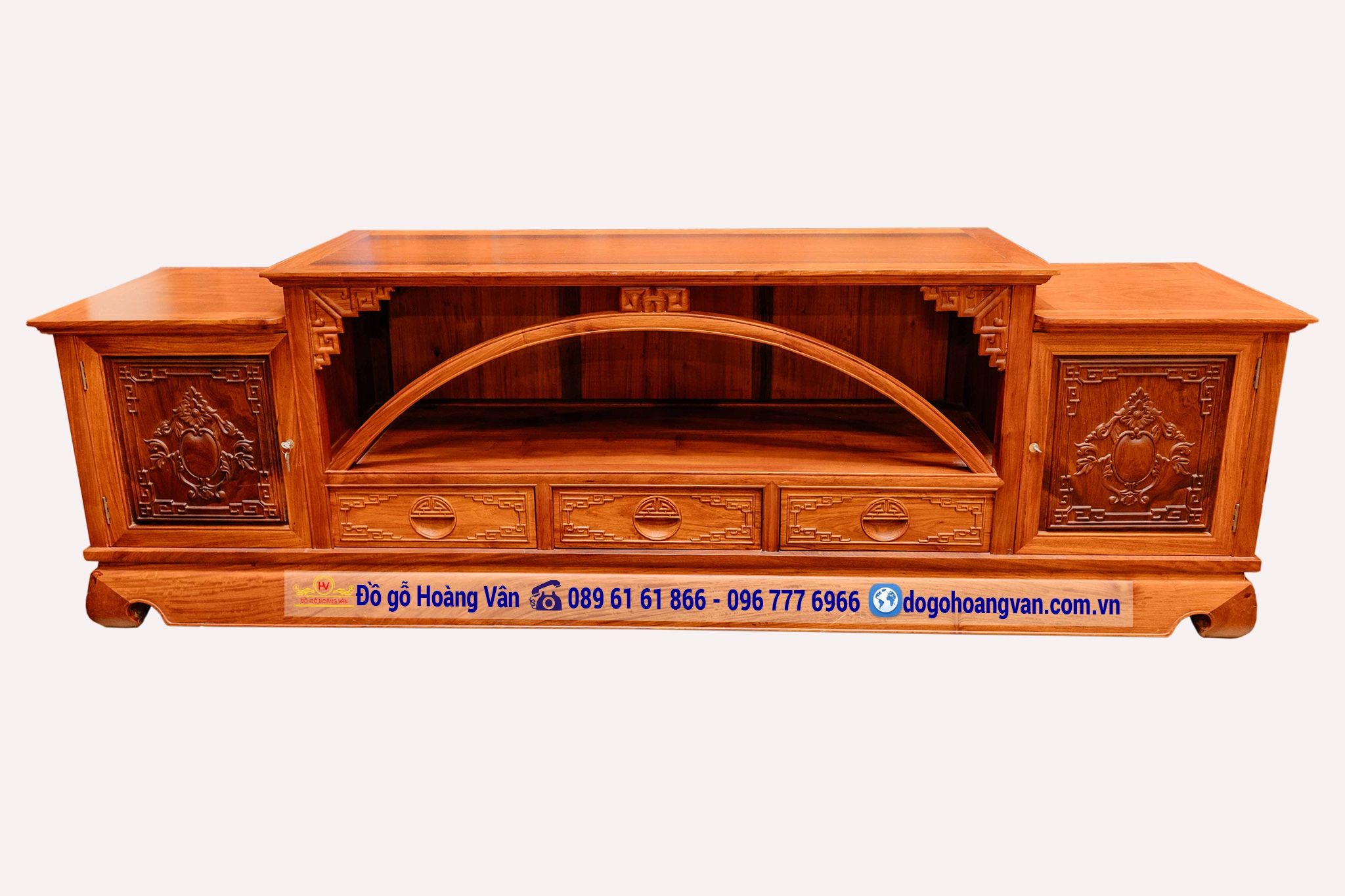 Mẫu Kệ Tivi Đẹp, Kệ Để Ti vi Phòng Khách K861 – Đồ gỗ Hoàng Vân