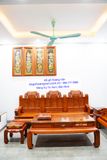 BG45 Bộ bàn ghế gỗ giá rẻ mẫu triện như ý rồng