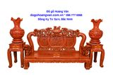 BG01Bộ Bàn Ghế Đẹp Tay Lân C16 Gỗ Hương Đá