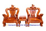 BG47  Bộ Bàn Ghế Gỗ Hương Cột 16cm Tay Nghê đẹp Đồng Kỵ