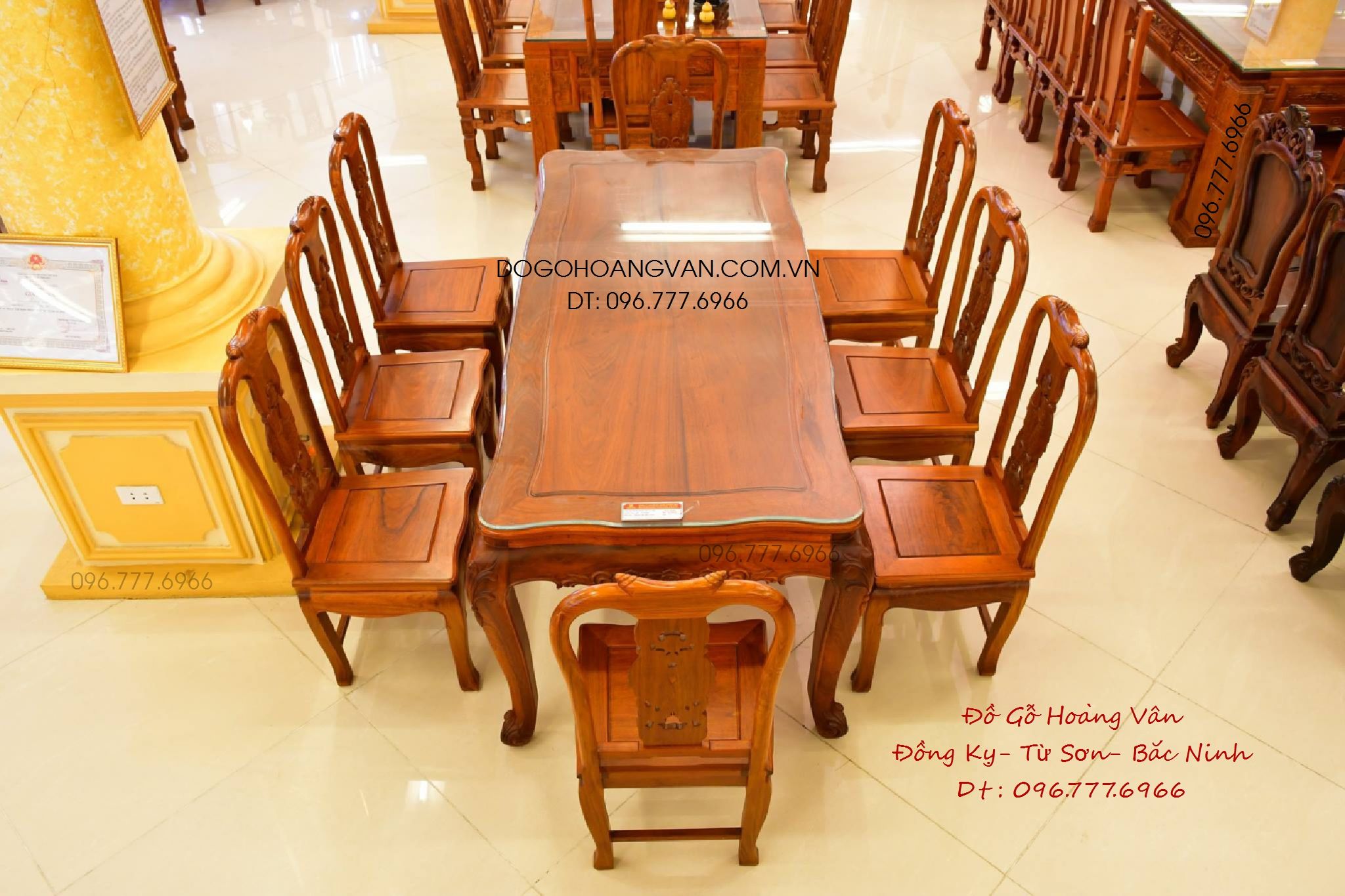 Bộ Bàn Ghế Phòng Ăn Đẹp Và Sang 8 Ghế Gỗ Hương BA147 – Đồ gỗ Hoàng Vân Bộ Bàn Ghế Phòng Ăn Đẹp Và Sang 8 Ghế Gỗ Hương Ba147 – Đồ Gỗ Hoàng Vân