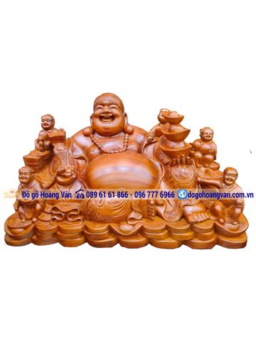 Tượng Gỗ Di Lạc T20