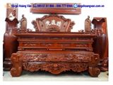 Sập thờ đục rồng kiểu tam cấp hoành tráng BT37