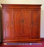 Mẫu Tủ quần áo cao cấp gỗ tự nhiên 4 buồng TA31