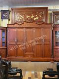 Mẫu tủ quần áo gỗ hương đẹp tân cổ điển, tủ quần áo gỗ tự nhiên TA60
