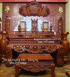 Bàn Thờ Chạm Hoa Sen Mẫu Nhị Cấp Đep Ít Thấy ST76