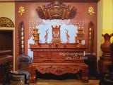Sập thờ gia tiên đẹp, mẫu sập thờ sen mới nhất , sập thờ hoành tráng nên mua ST77