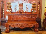Sập thờ gia tiên đẹp, mẫu sập thờ sen mới nhất , sập thờ hoành tráng nên mua ST77