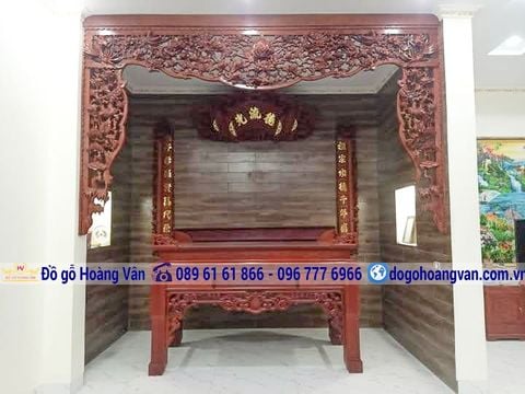 Mẫu thiều châu cửa võng cho phòng thờ gia tiên , thiều châu cửa võng đơn giản TC03