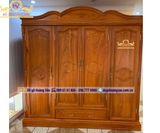 Tủ quần áo gỗ hương 4 cánh đẹp TA120