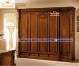 Mẫu tủ quần áo 5 cánh  đẹp , hiện đại phòng ngủ lớn TA115