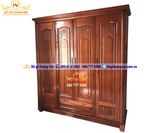 Mẫu Tủ Áo Đẹp, Tủ Để Quần Áo 4 Cánh 3 Buồng TA107