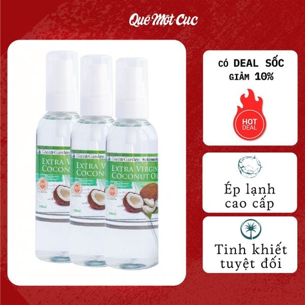  DẦU DỪA NGUYÊN CHẤT ÉP LẠNH 100ML & 250ML QUÊ MỘT CỤC 