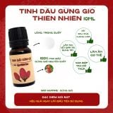  TINH DẦU GỪNG GIÓ TRỊ NHỨC MỎI, ĐỐT MỠ THỪA NGUYÊN CHẤT 10ML - HANDMADE QUÊ MỘT CỤC 