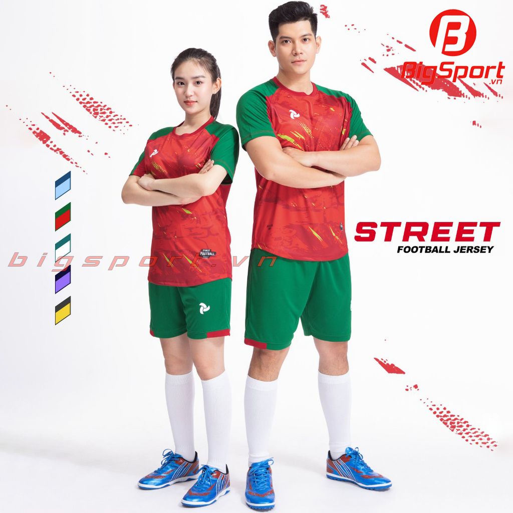 Áo bóng đá không logo Justplay Street