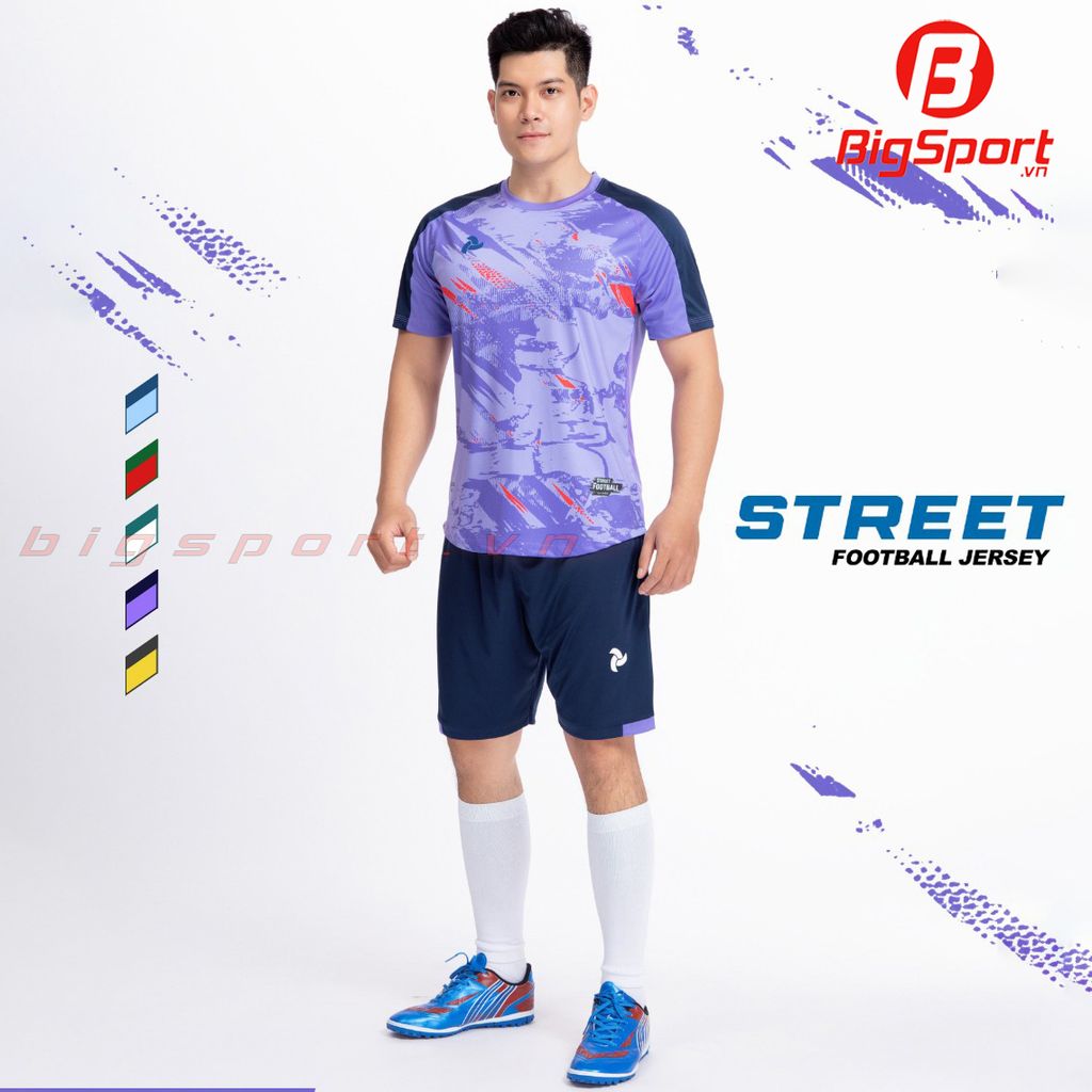 Áo bóng đá không logo Justplay Street