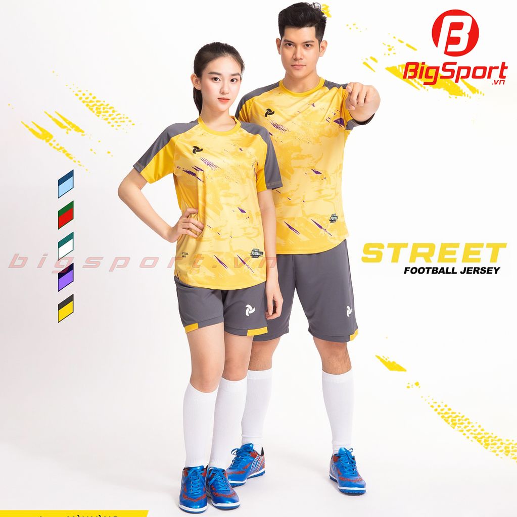 Áo bóng đá không logo Justplay Street