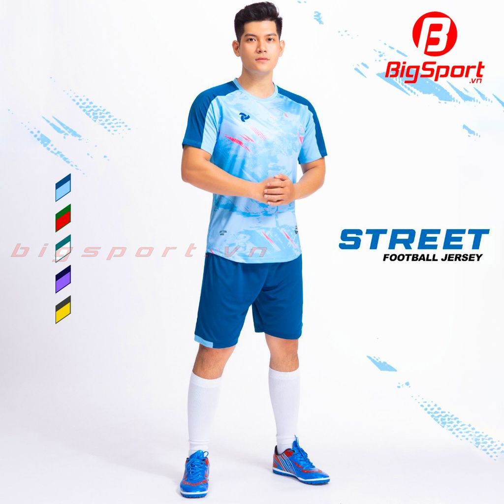Áo bóng đá không logo Justplay Street