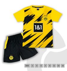 Quần áo bóng đá trẻ em Dortmund màu vàng